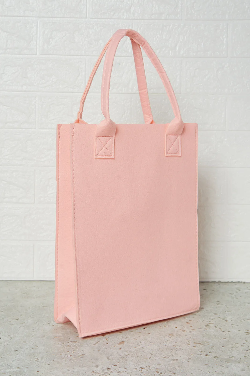 Pink Jute Shopping Bag