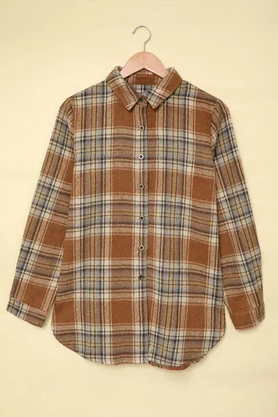 Plaid Button Up Long Sleeve Shirt