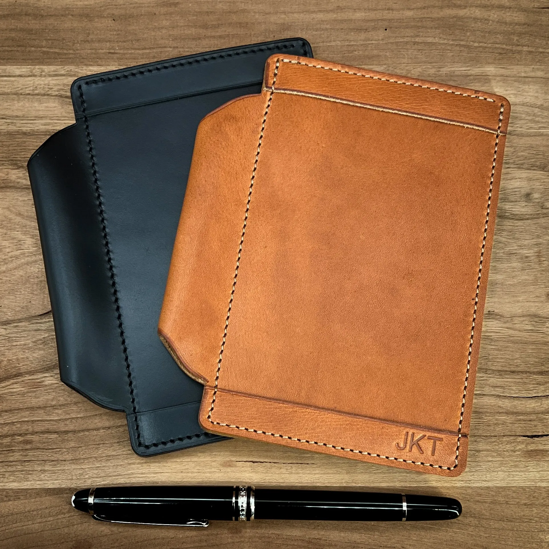 Pocket Jotter Index Card Holder in Horween Leather | Handmade to Order