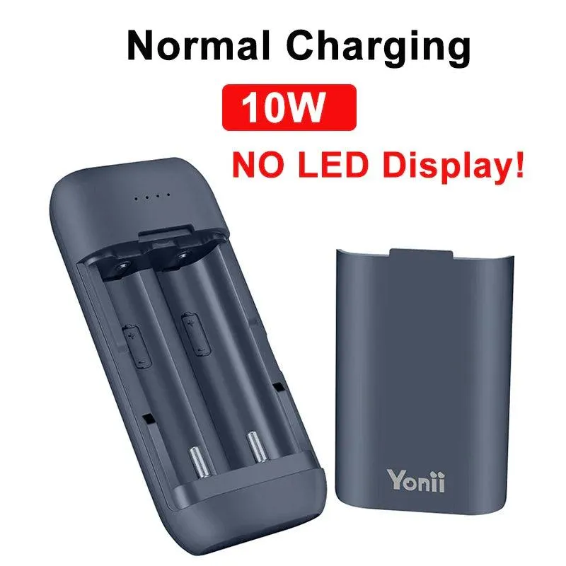 Portable 18650 Battery Charger Case with QC3.0 and PD Fast Charging for Lithium Batteries