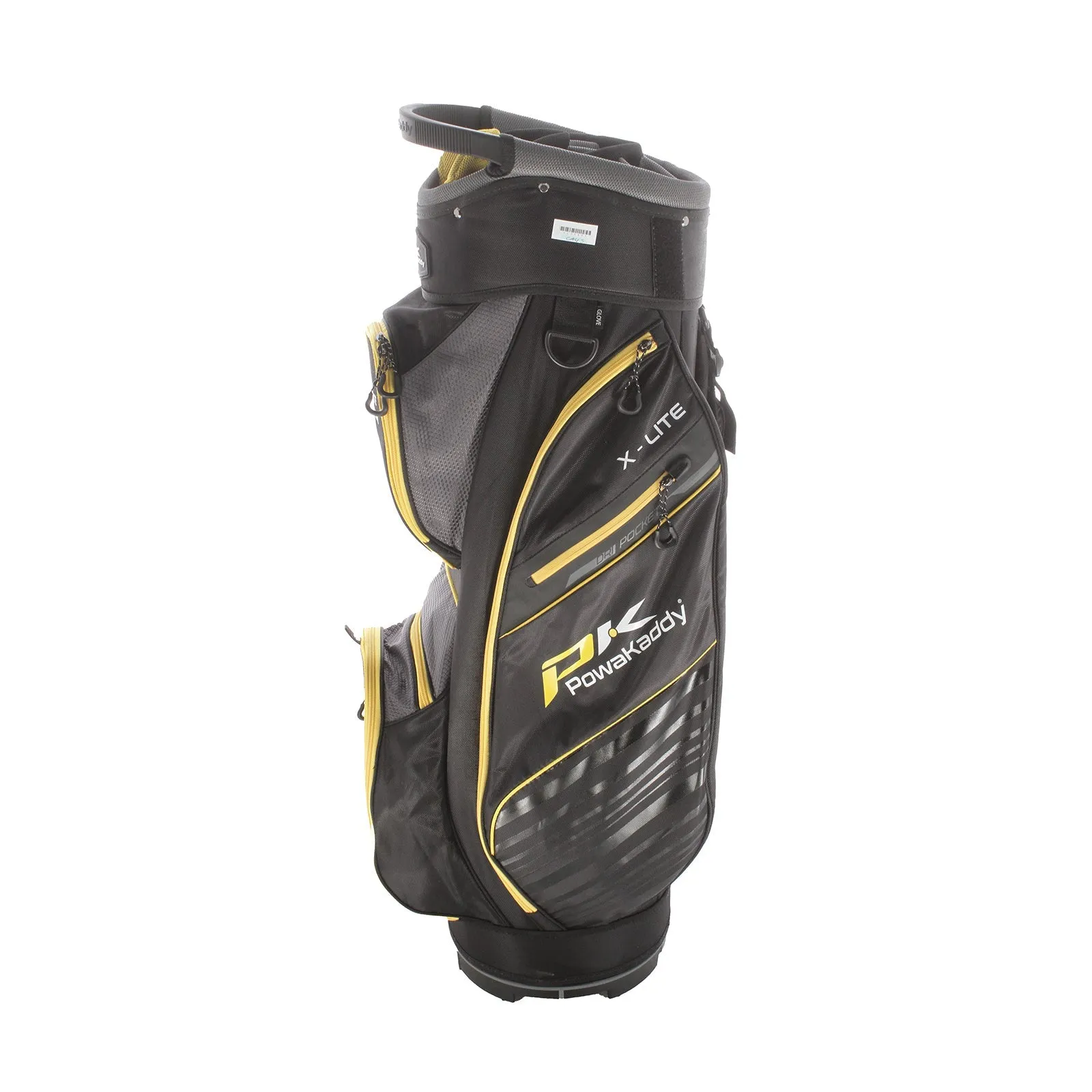 Powakaddy X-Lite Cart Bag - Black/Yellow