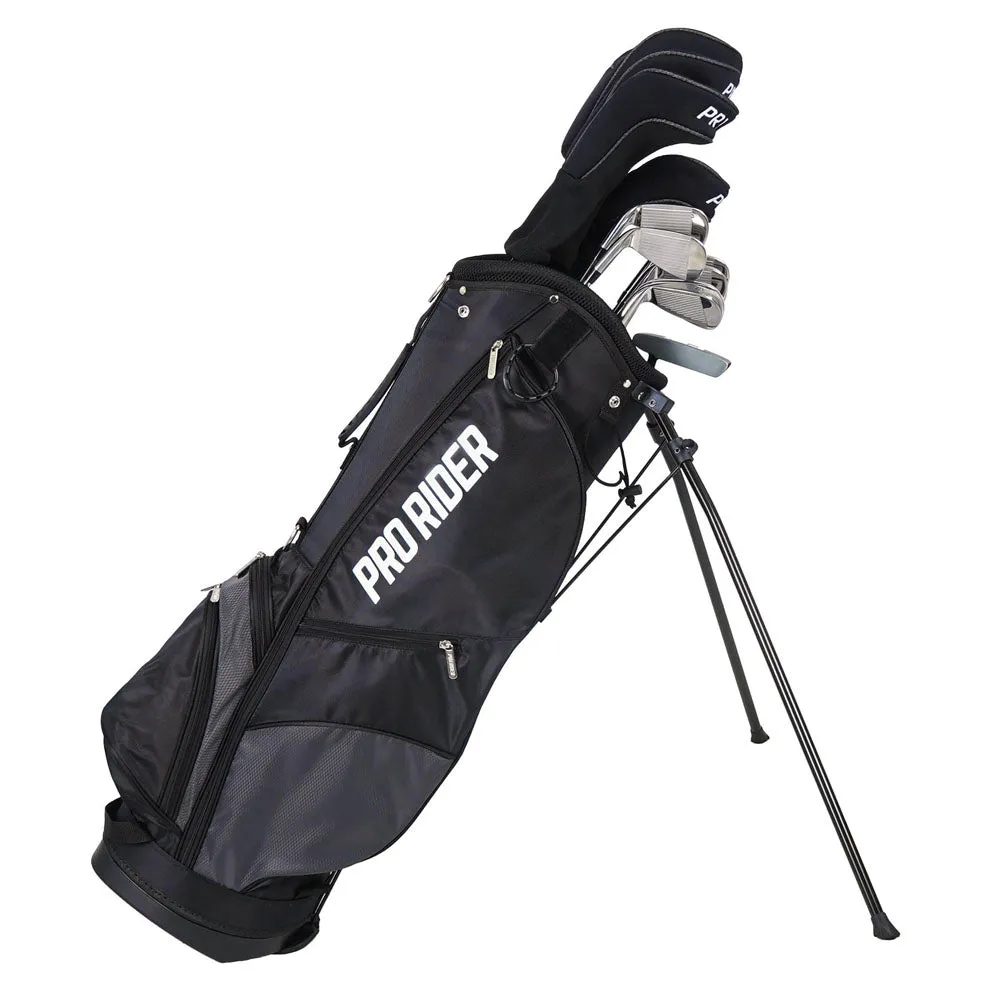 Pro Rider PR1 13-Piece Stand Bag Package Set - Black/Grey