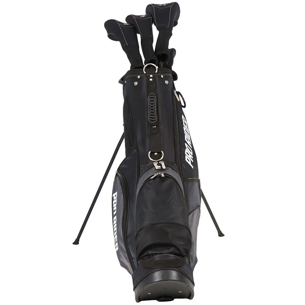 Pro Rider PR1 13-Piece Stand Bag Package Set - Black/Grey