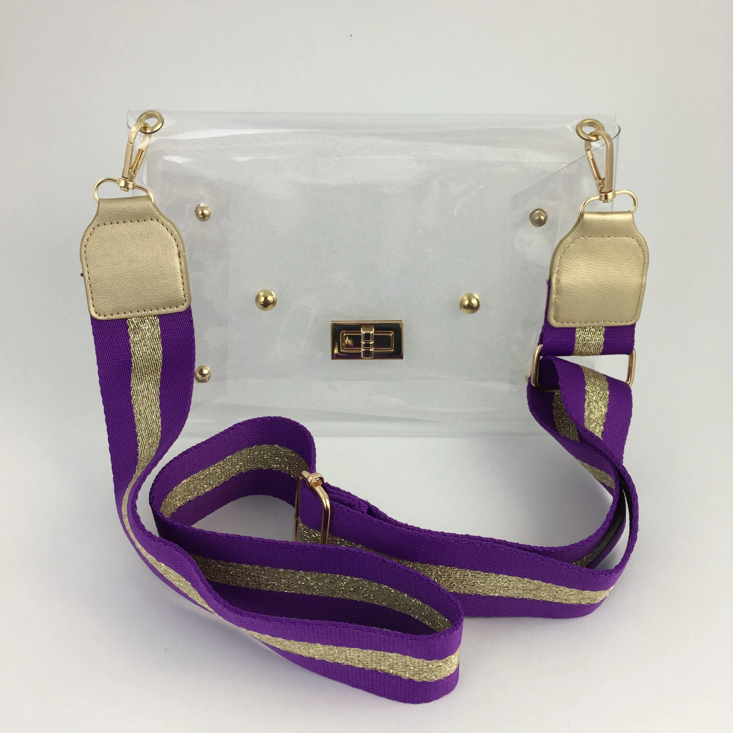 Purple & Gold Wide Strap