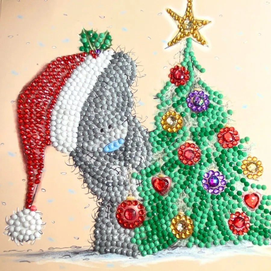 "Season Sparkle" Tatty Teddy Crystal Art Card