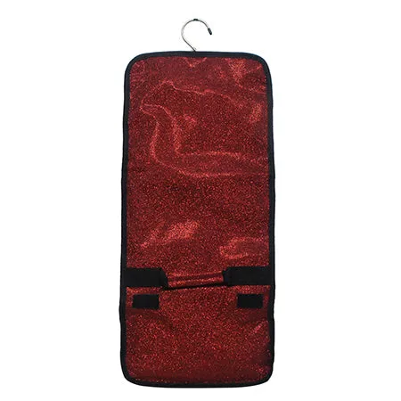 Red Glitter NGIL Traveling Toiletry Bag