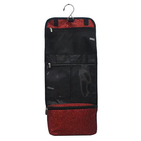 Red Glitter NGIL Traveling Toiletry Bag