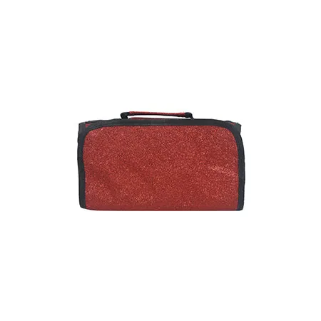 Red Glitter NGIL Traveling Toiletry Bag