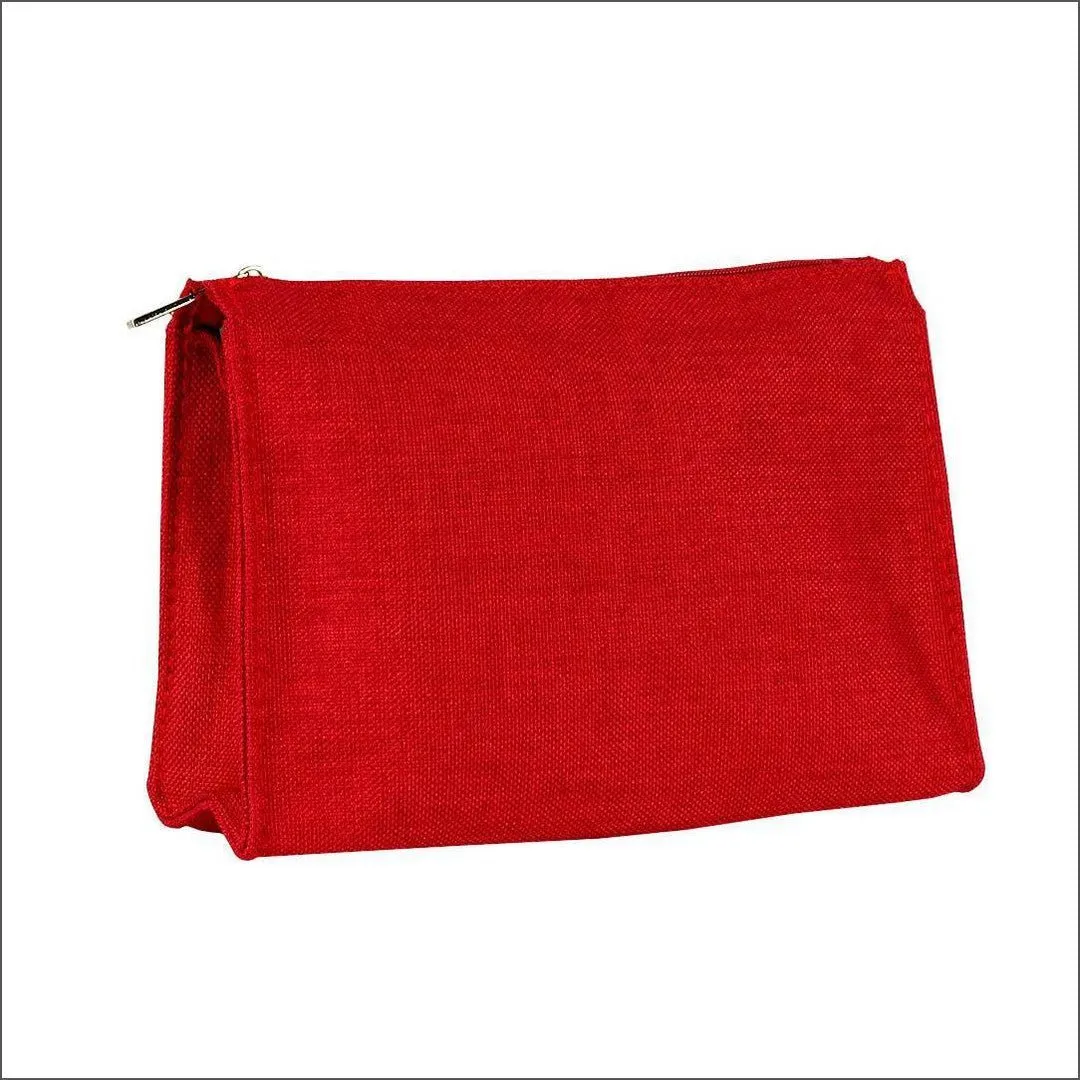 Red Medium Makeup Bag