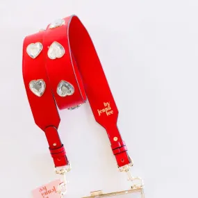 Red Strap w/ Clear Hearts