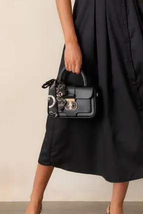 Regal Repose Black Handbag