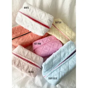 Regular Size Make Up Bag - TERRY: ONE SIZE / ALMOND