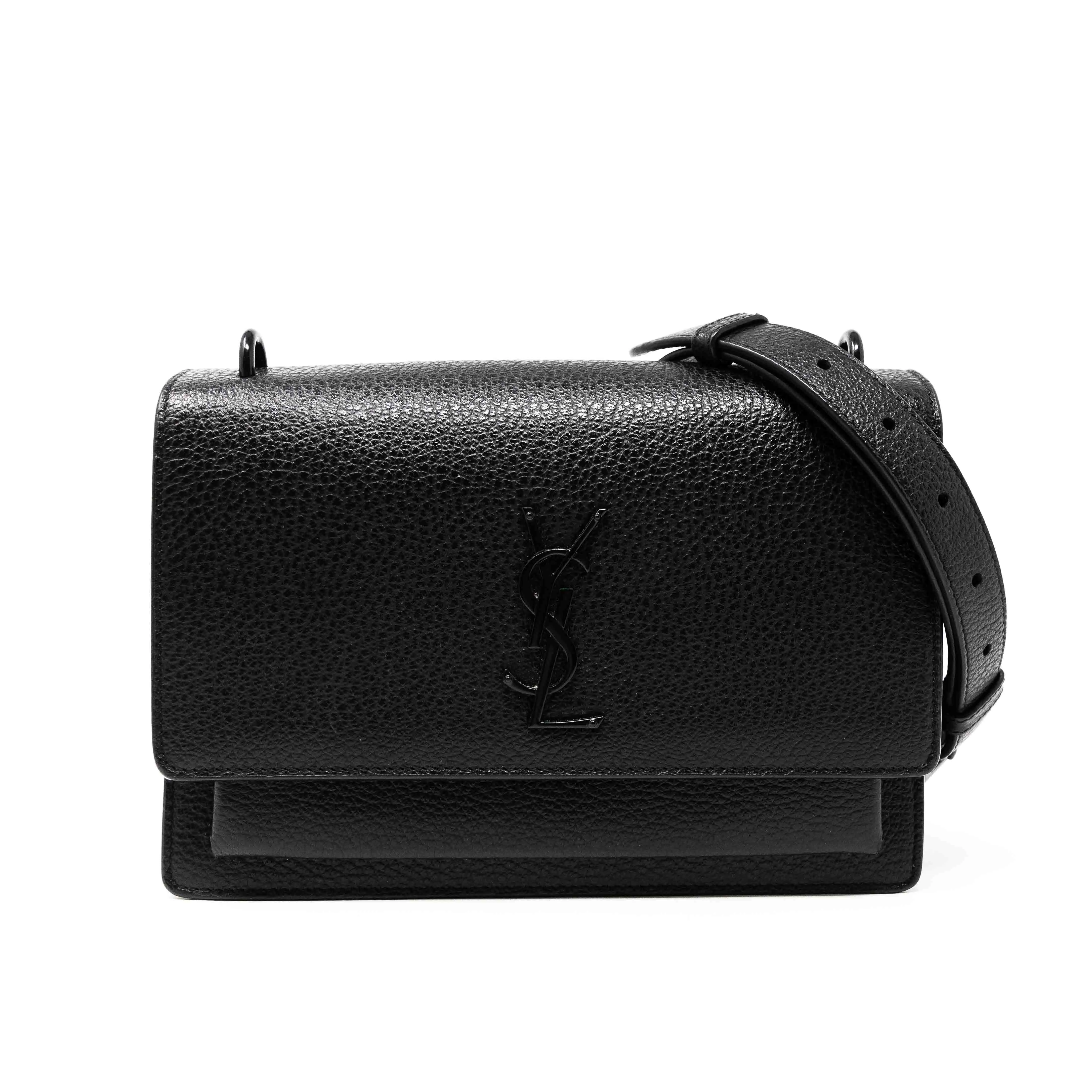 Saint Laurent Black Medium Sunset Bag