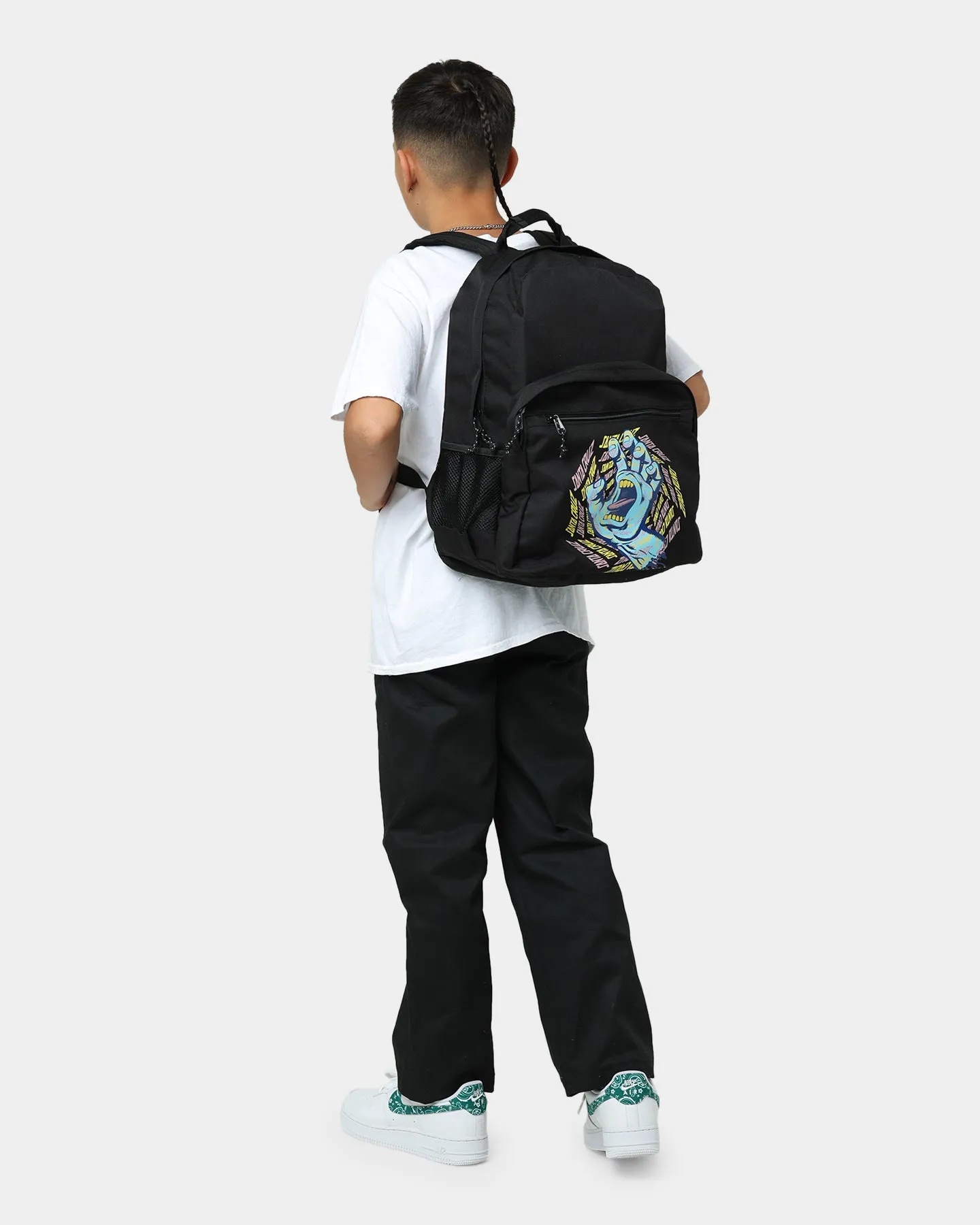 Santa Cruz Kids' Spiral Stripe Hand Backpack Black