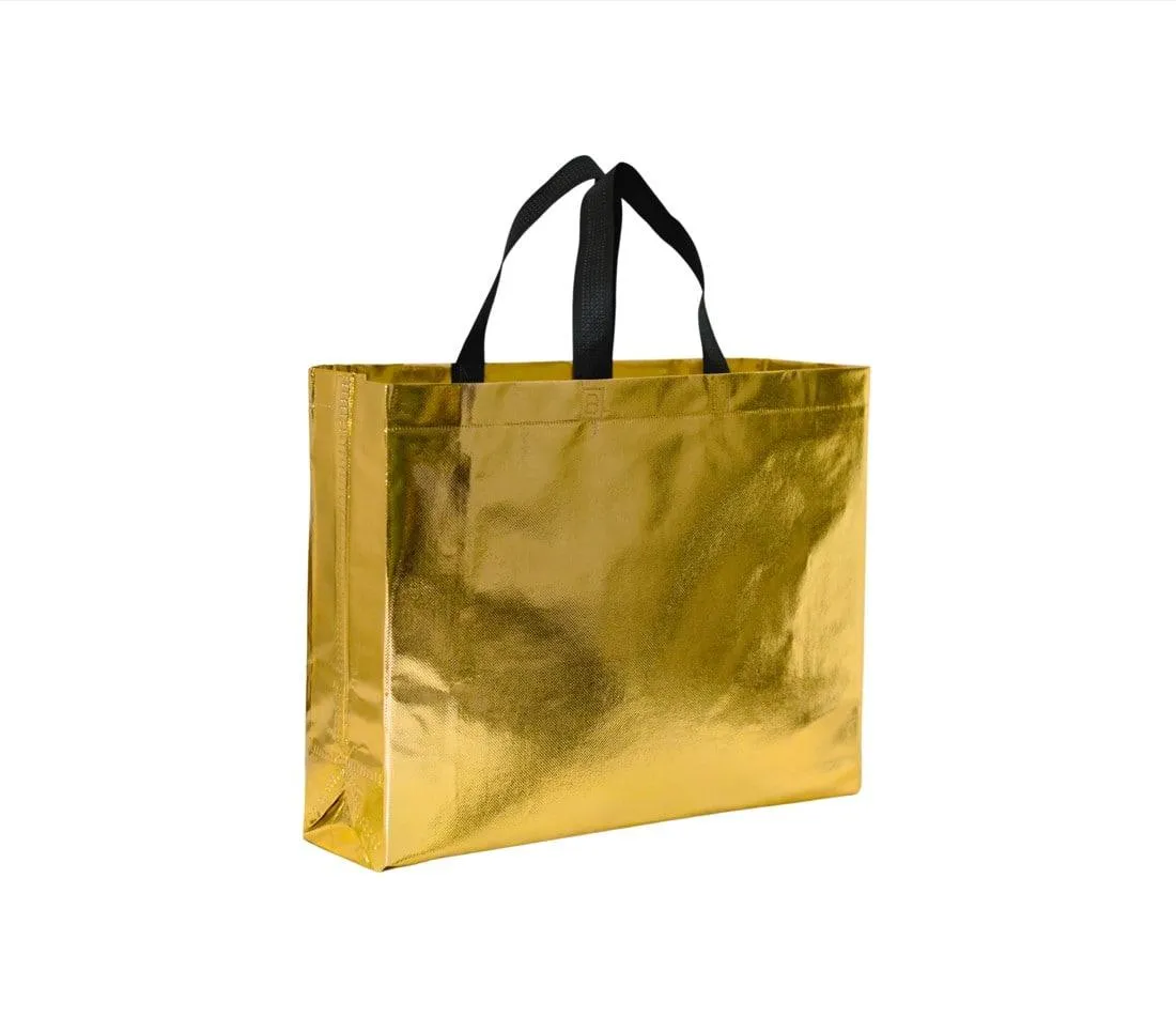 Shopping Bag | Carry Bag for Return Gifts | Non-Woven Gift Bags | Tote Bags (Pack of 10 Pcs) | 15" Inch Large