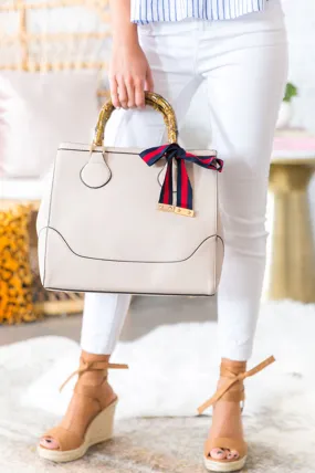 Shopping In Tribeca Tote in Stone