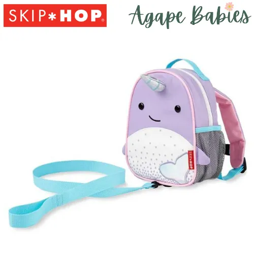 Skip Hop Zoo Mini Backpack With Reins - Narwhal