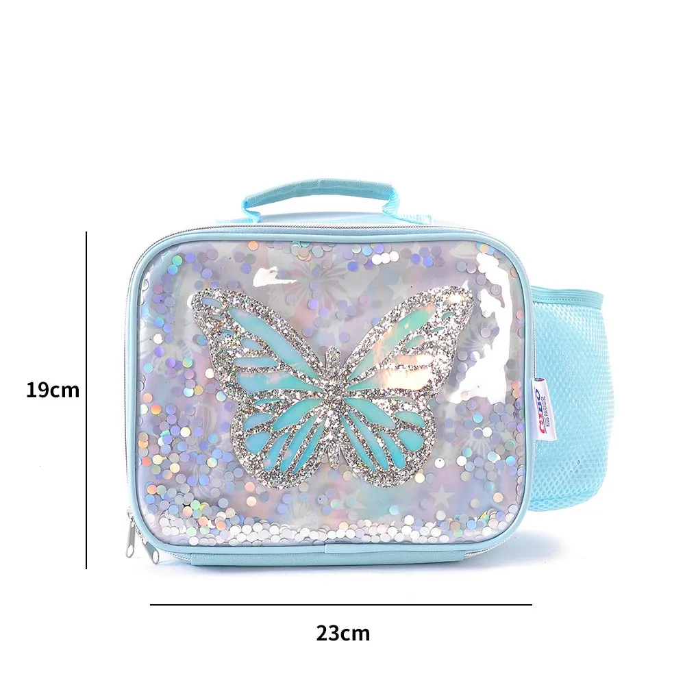 Sparkle Butterfly Theme Lunch Bag