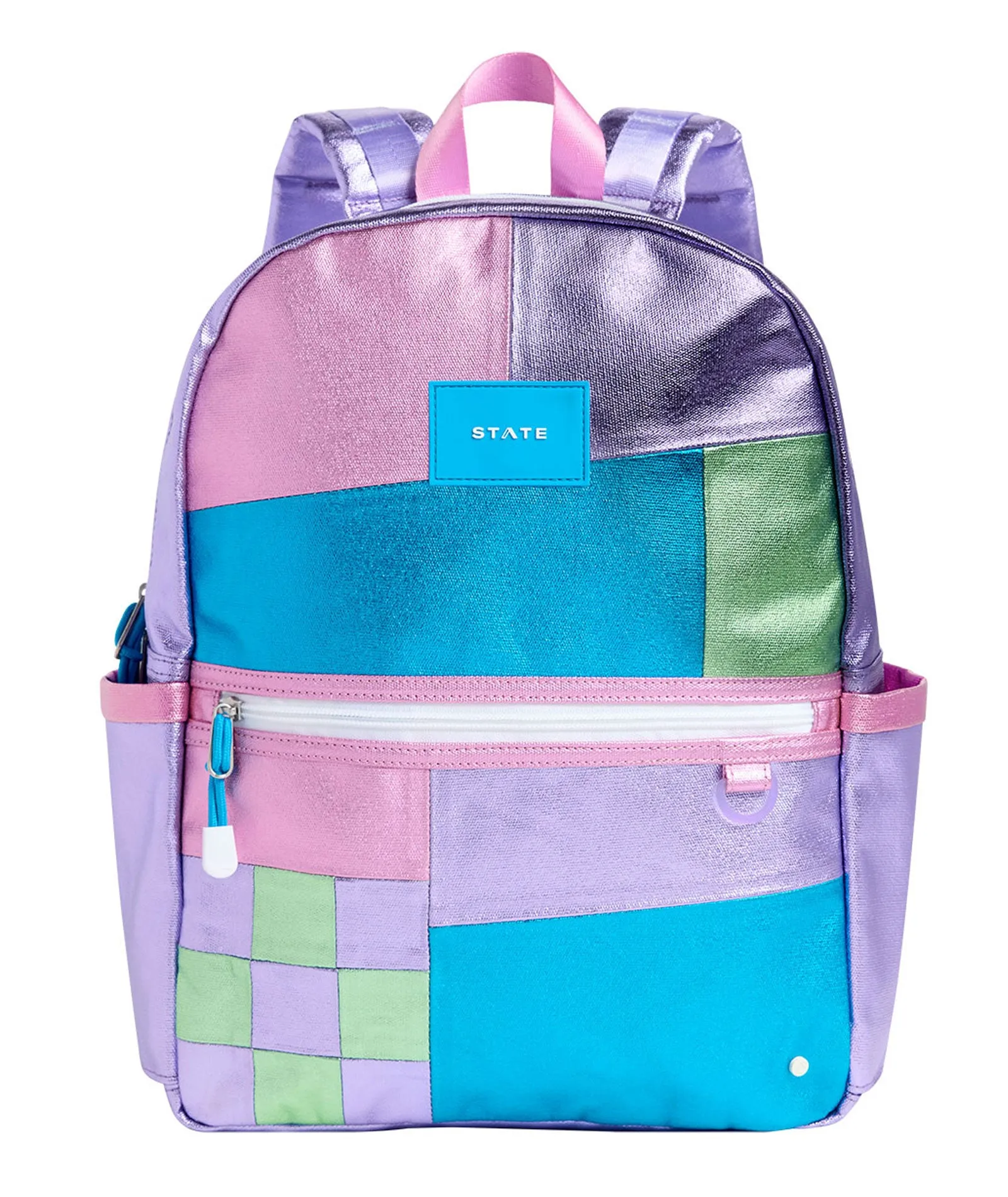 State Bags Kane Kids Double Pocket Backpack Patchwork