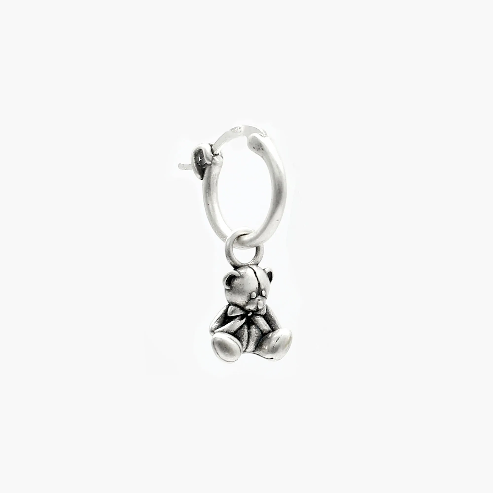 Sterling Silver Teddy Bear Earring