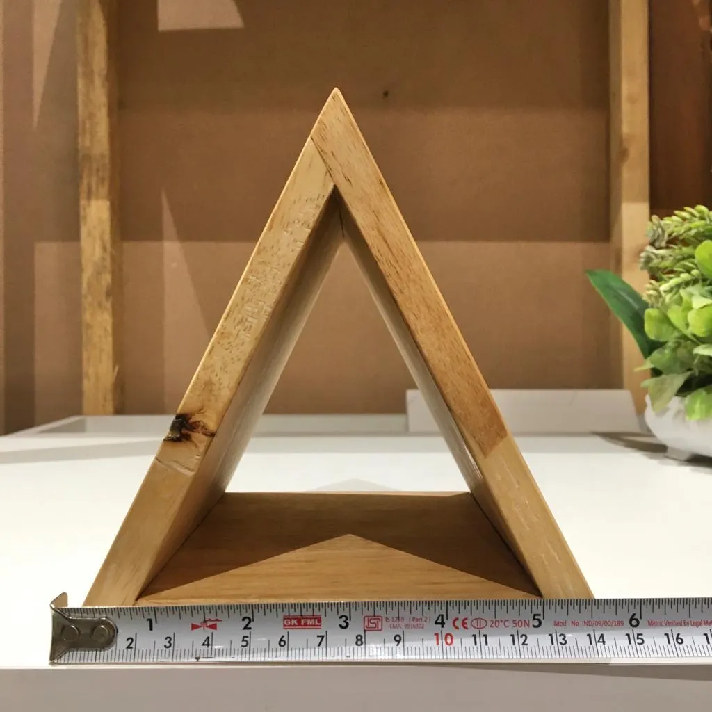 Stylish Triangular Wooden Book Holder For Study Table/Office Table By Miza