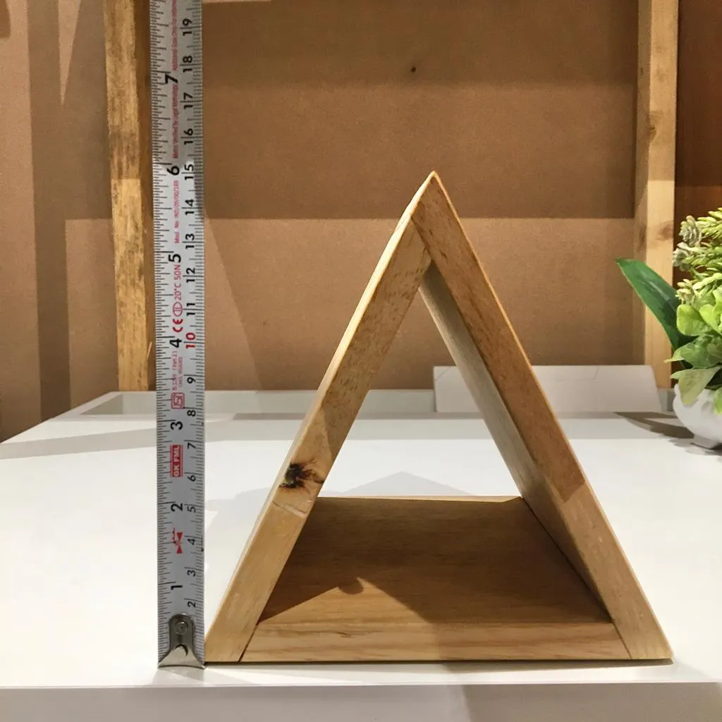 Stylish Triangular Wooden Book Holder For Study Table/Office Table By Miza