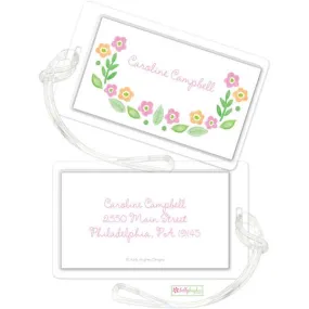 Sweet Floral Kids Bag Tags