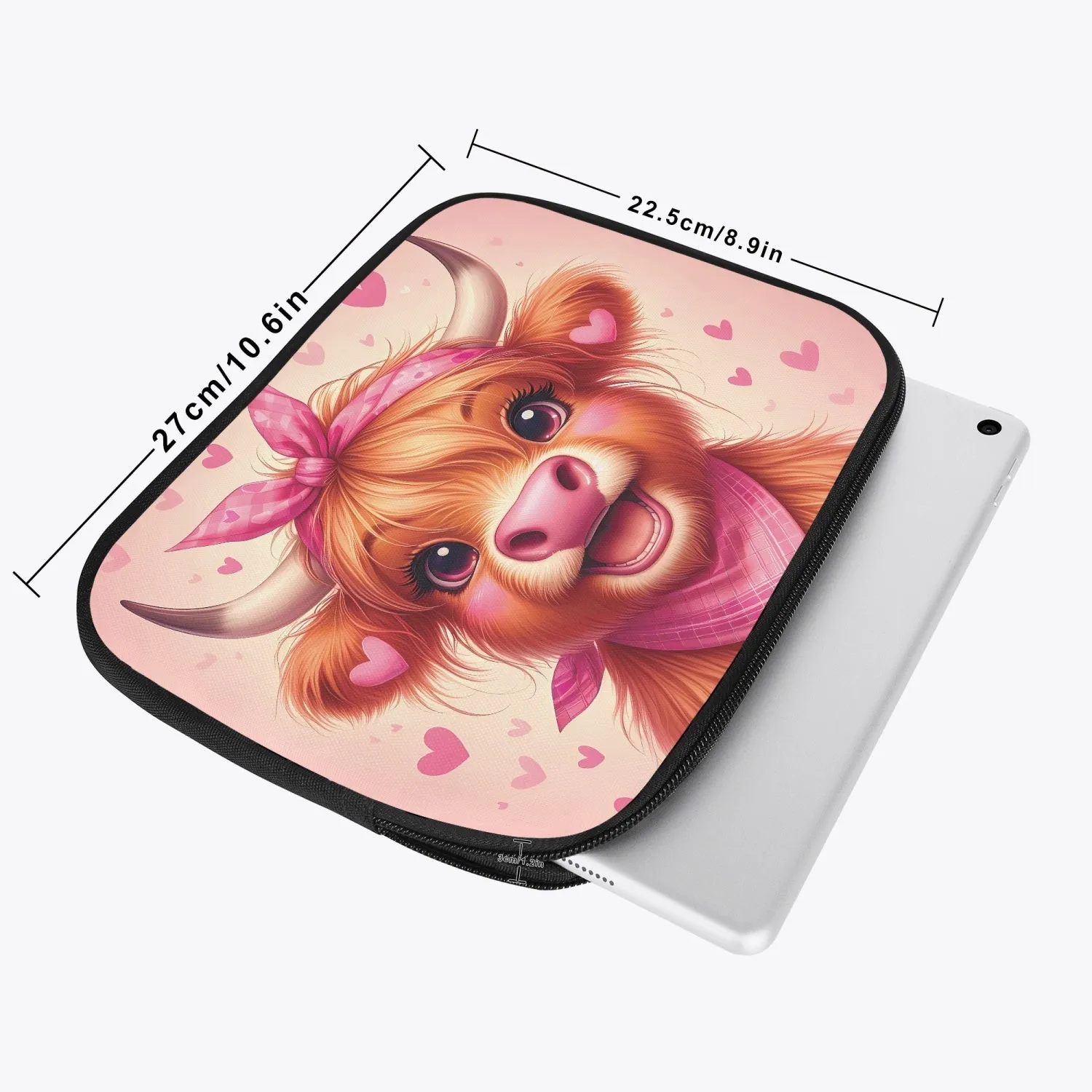 Tablet Sleeve - Highland Cow, awd-616