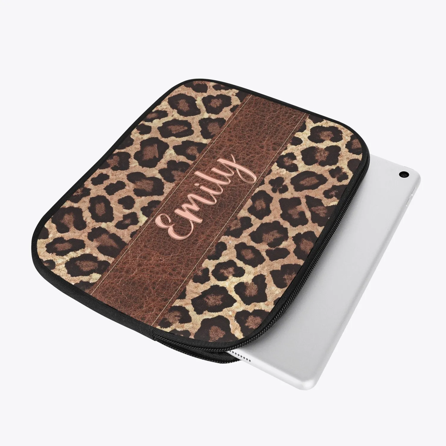 Tablet Sleeve - Leopard Print - Personalised