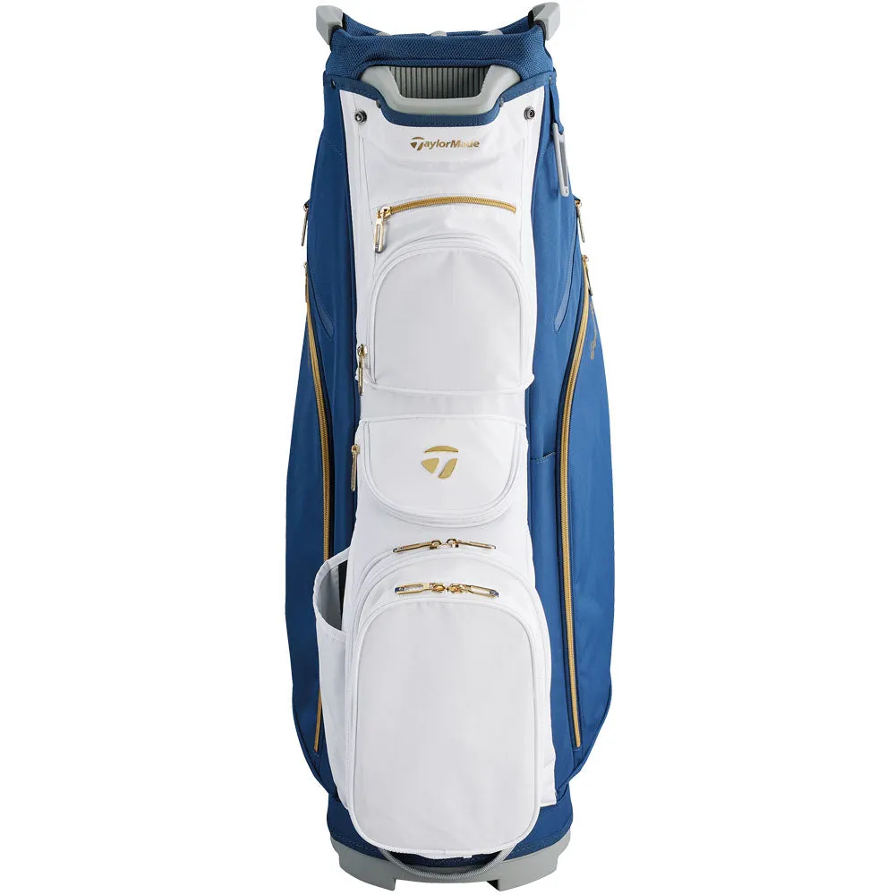 TaylorMade Kalea Gold Ladies Cart Bag - Navy/White