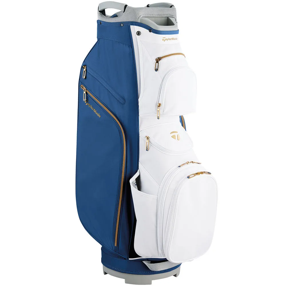 TaylorMade Kalea Gold Ladies Cart Bag - Navy/White