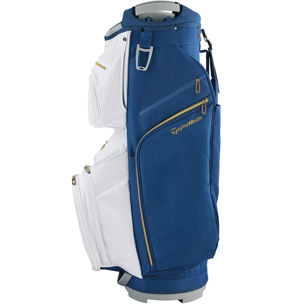 TaylorMade Kalea Gold Ladies Cart Bag - Navy/White