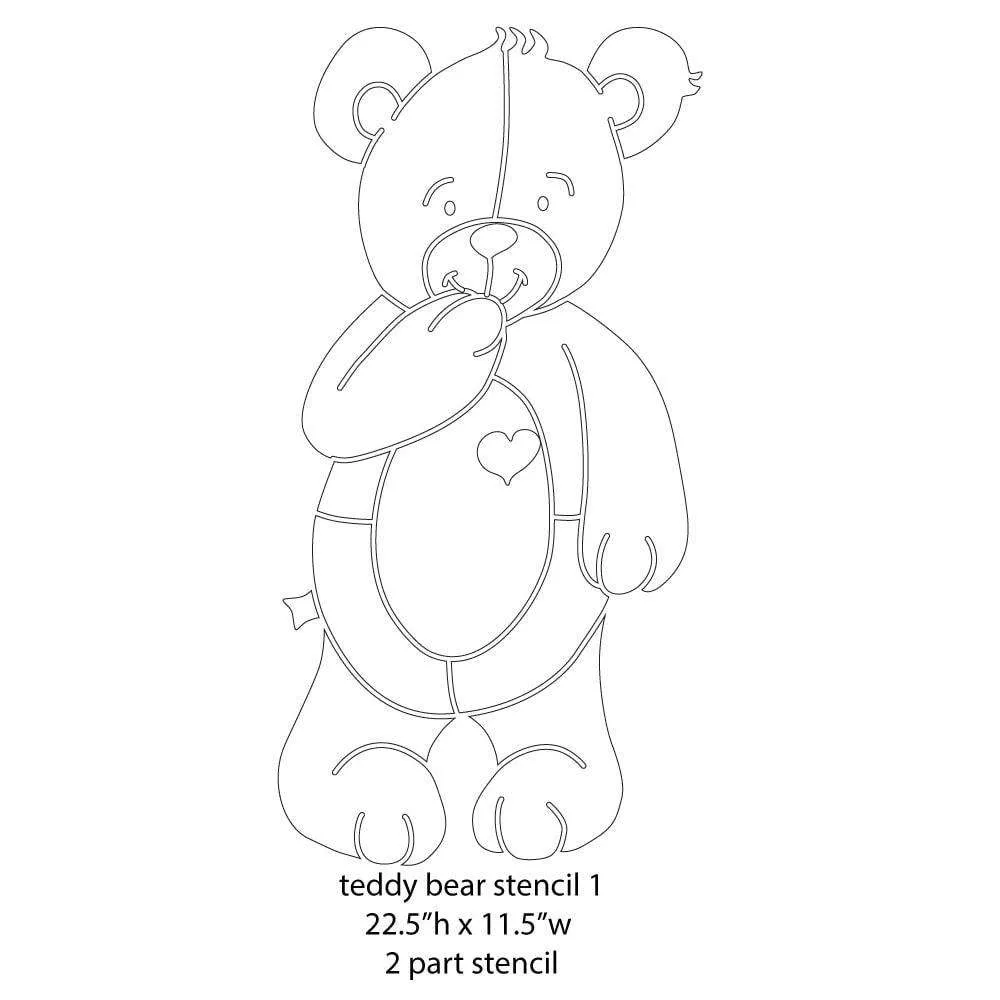 Teddy Bear Wall Stencil Kit