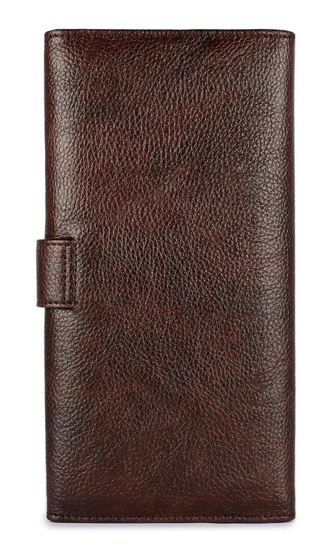 THE CLOWNFISH Dark Brown Passport Wallet (TCFTWLFL-ABDBR1)