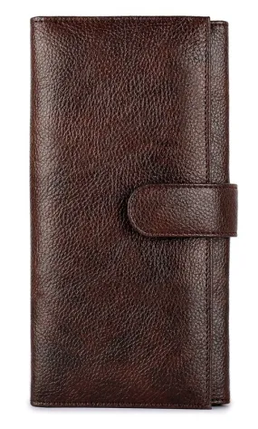 THE CLOWNFISH Dark Brown Passport Wallet (TCFTWLFL-ABDBR1)