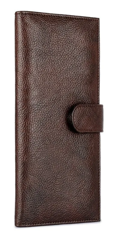 THE CLOWNFISH Dark Brown Passport Wallet (TCFTWLFL-ABDBR1)