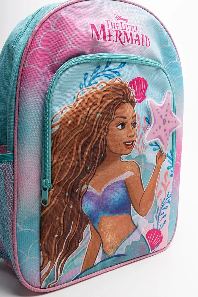 The Little Mermaid Front Pocket Backpack Turquoise