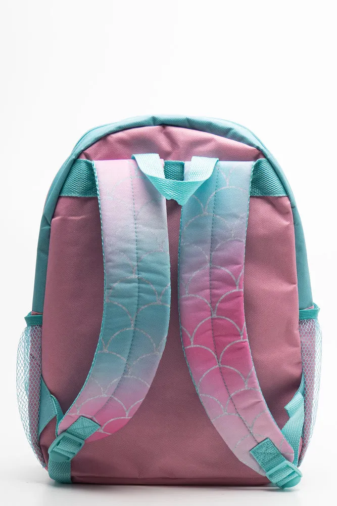 The Little Mermaid Front Pocket Backpack Turquoise