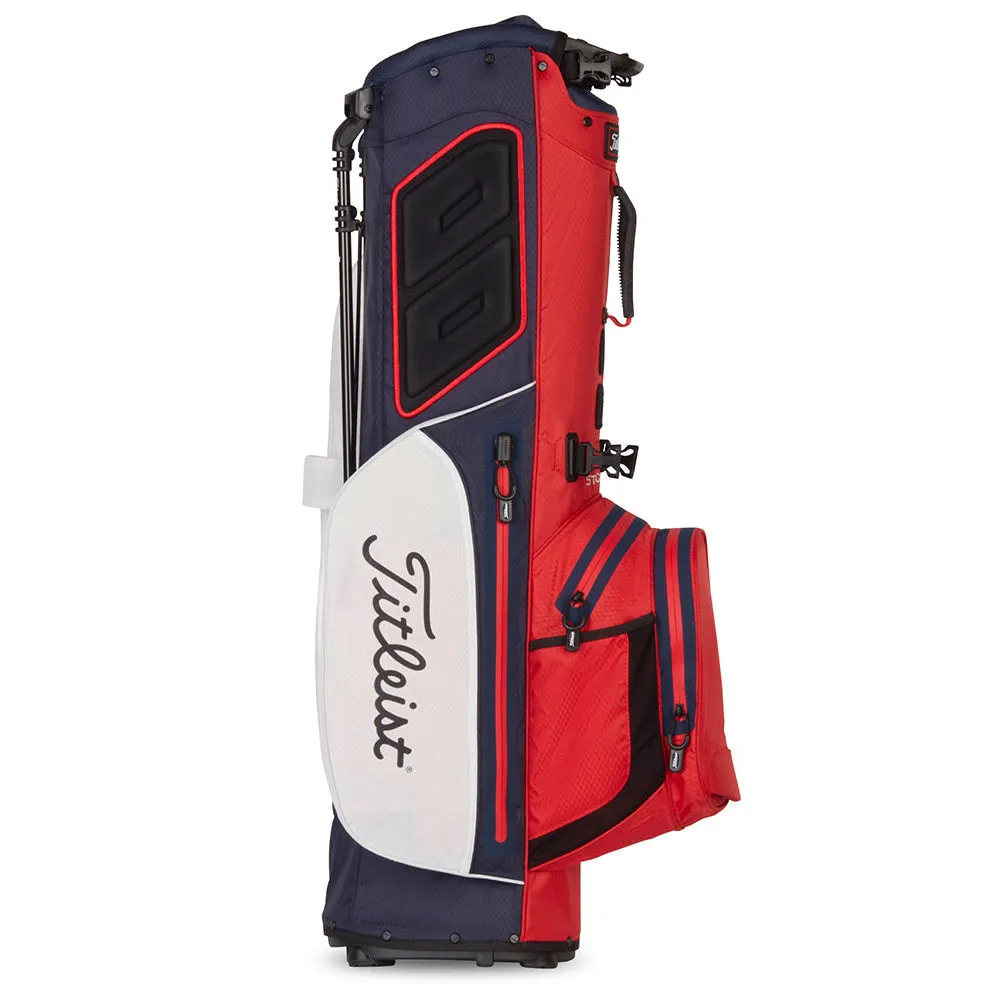 Titleist Player 4 Plus StaDry Stand Bag - Red/White/Navy