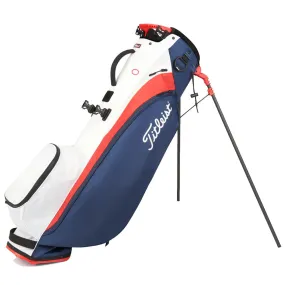 Titleist Players 4 Carbon Stand Bag - Navy/White/Red