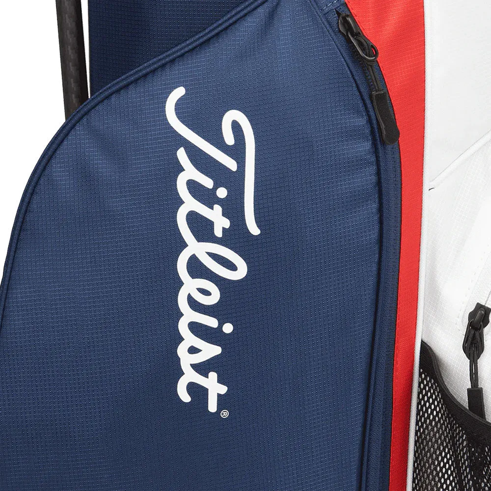 Titleist Players 4 Carbon Stand Bag - Navy/White/Red