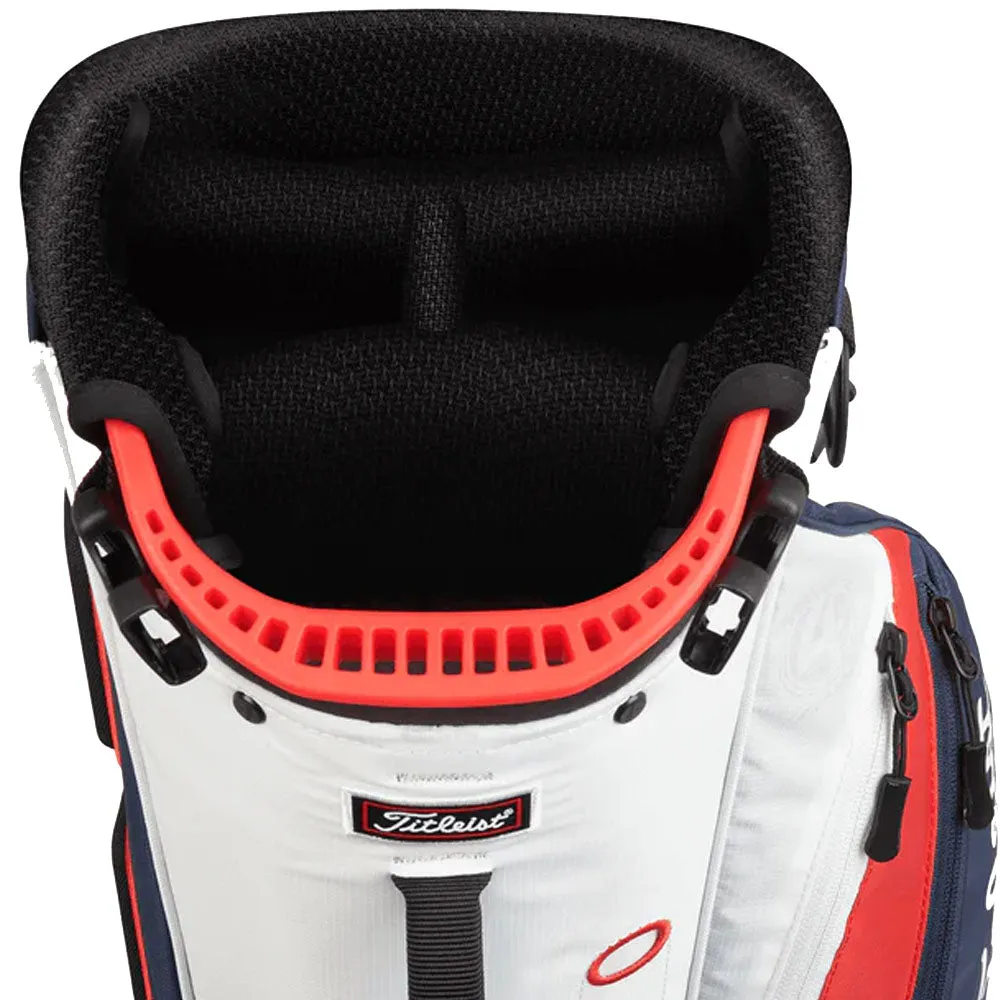 Titleist Players 4 Carbon Stand Bag - Navy/White/Red