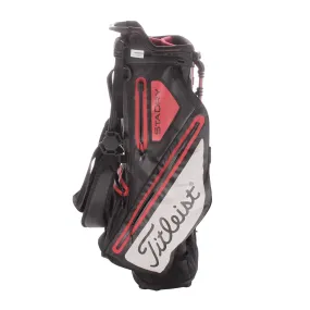 Titleist Second Hand Stand Bag - Black/Red/White