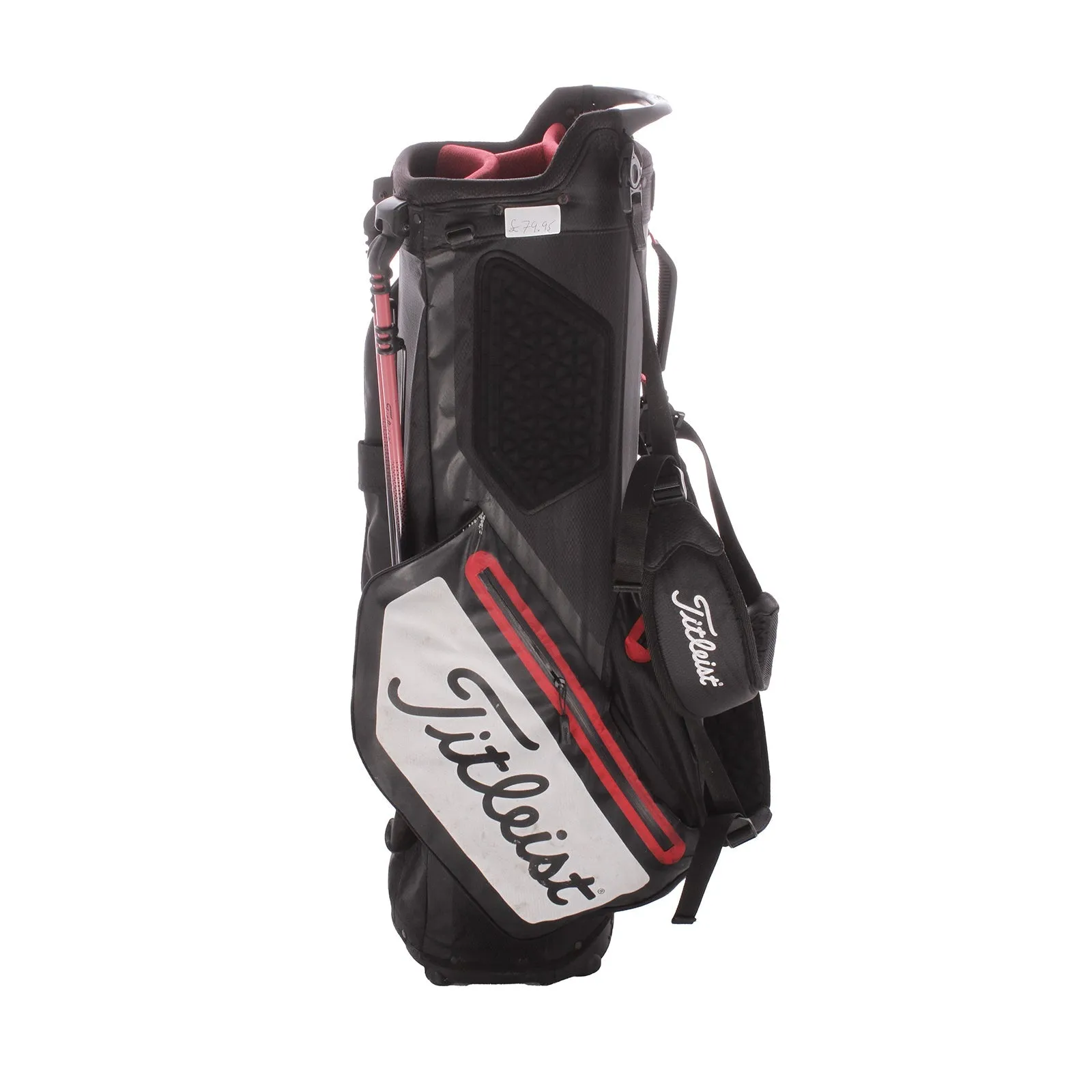 Titleist Second Hand Stand Bag - Black/Red/White