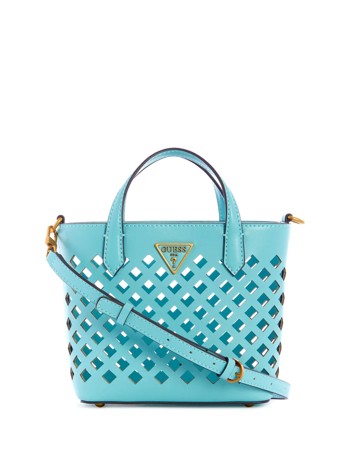 Turquoise Aqua Mini Tote Bag