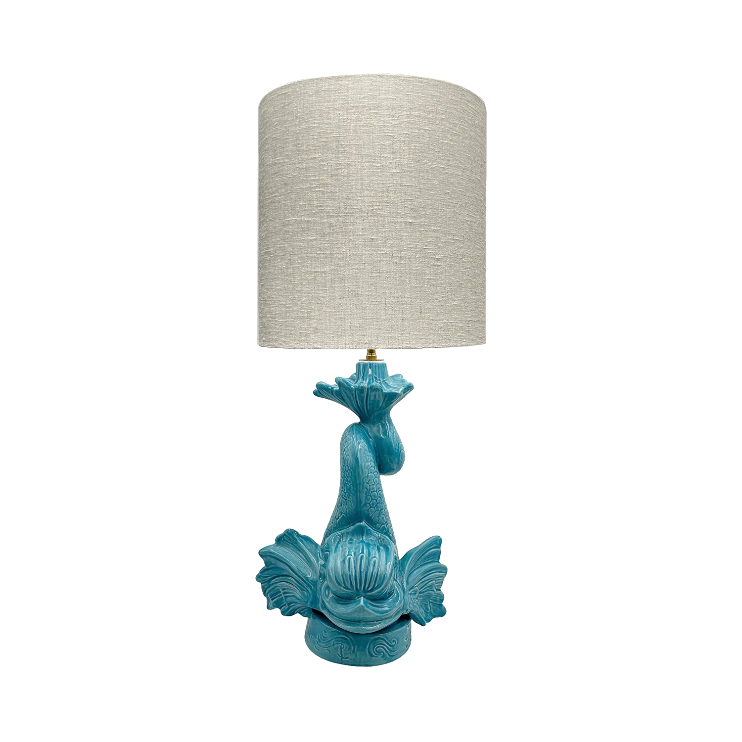 Turquoise Dolphin Lamp