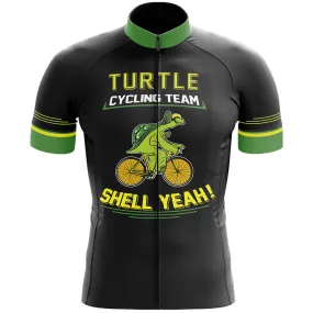 Turtle Cycling Team Black V2 Men's Short Sleeve Cycling Jersey