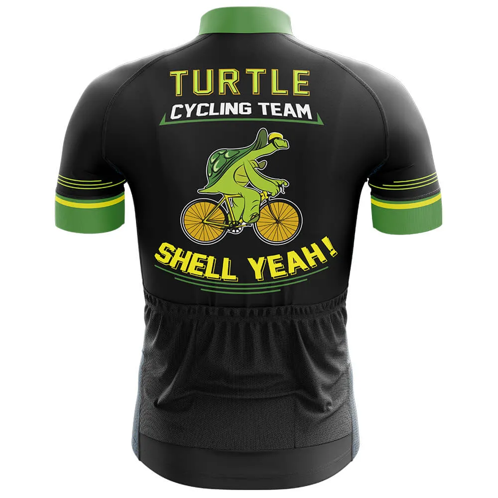 Turtle Cycling Team Black V2 Men's Short Sleeve Cycling Jersey