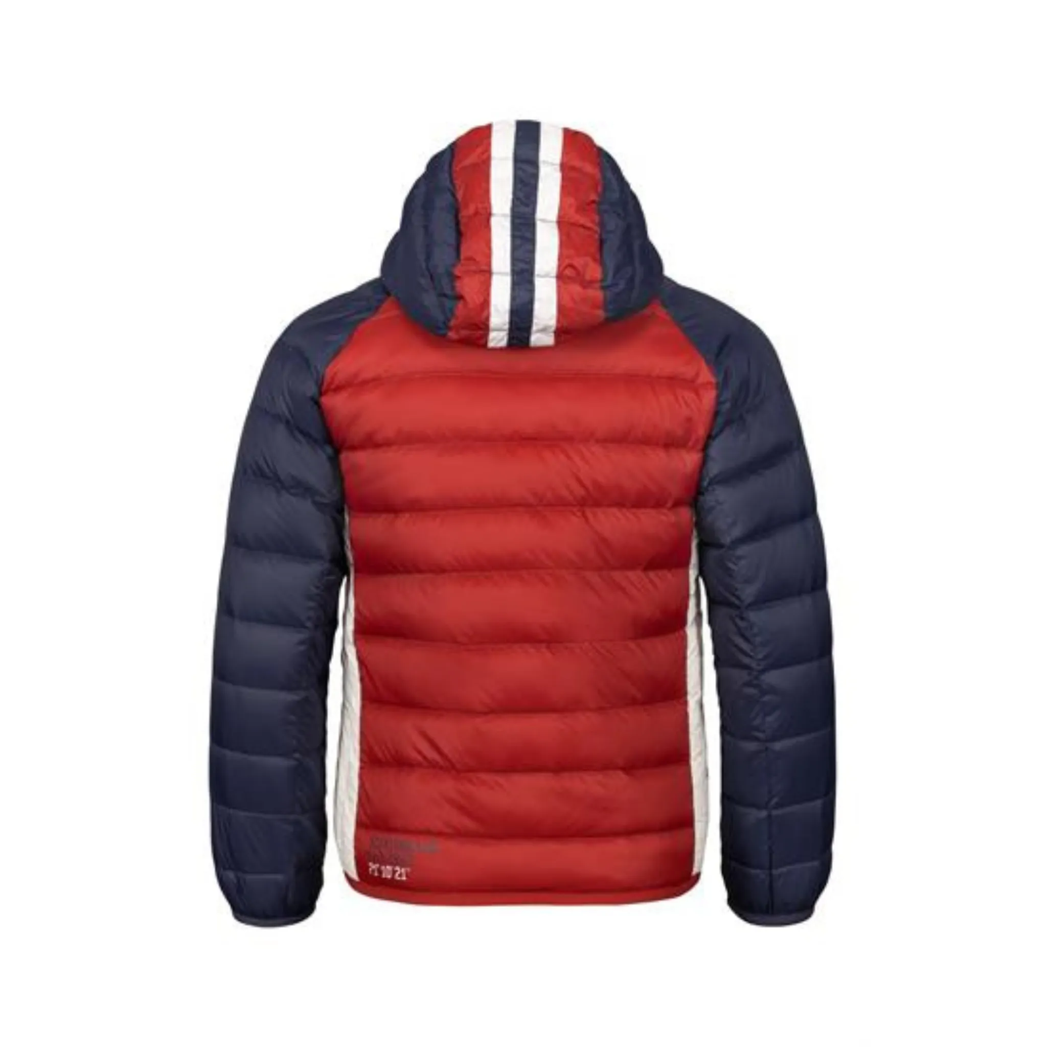 Ultra Light Down Jacket - Childrens - Unisex - Red, Blue, & White