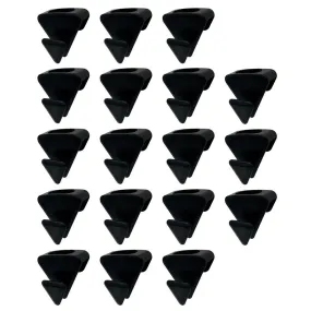 US 18-36 Pack Durable Space Triangles Ultra Premium Hanger Hooks Triple Closet